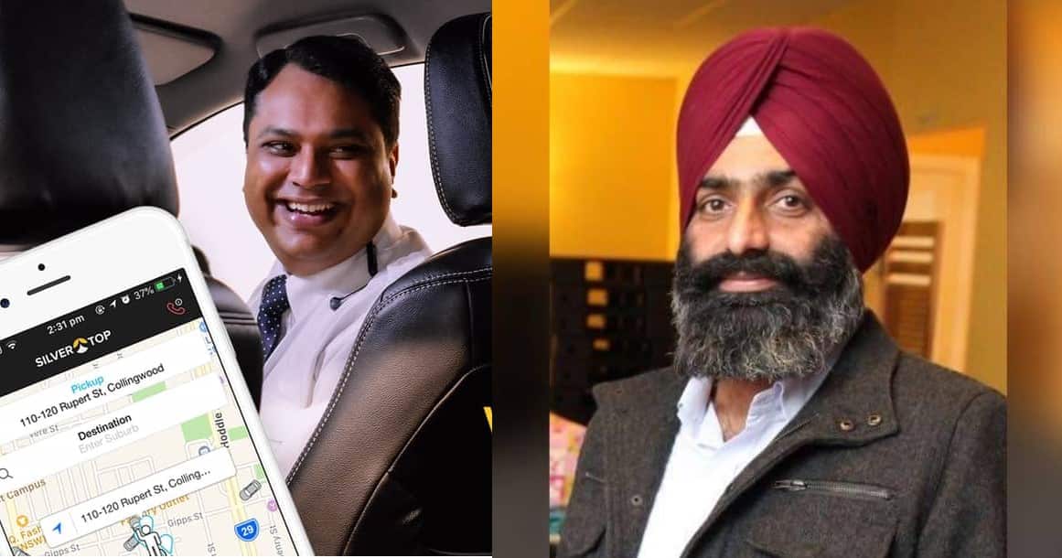 Taxi drivers Jagdeep Singh (L) and Ranjit Singh have been advocating for more support from the goverenment.