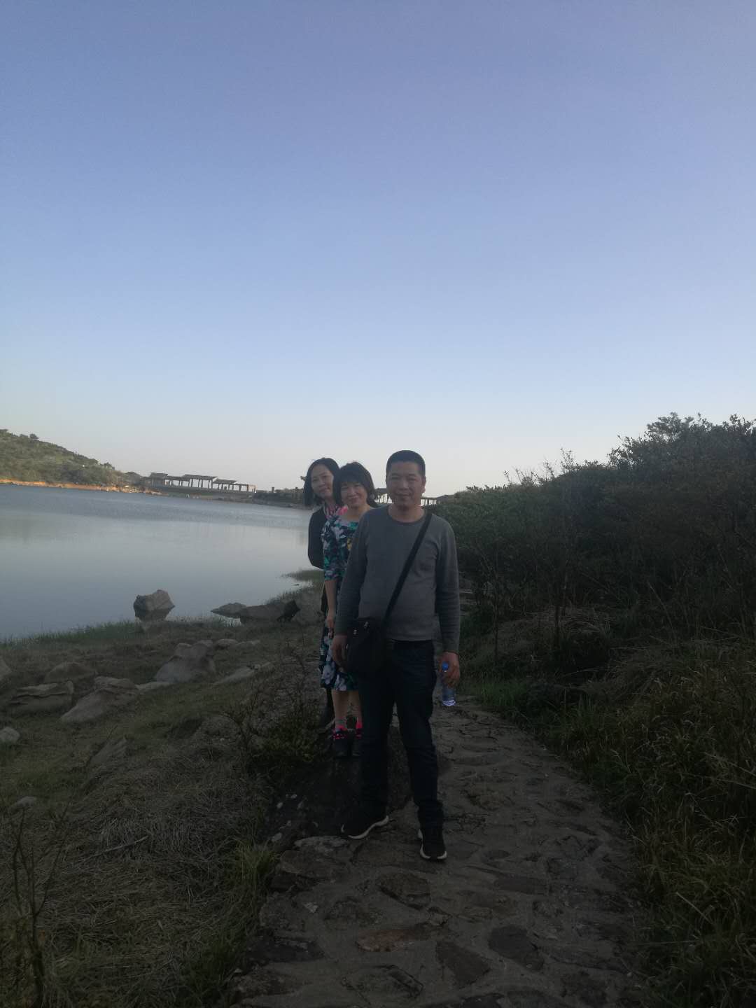 Tea farm owner Mr. Zhan and Lucy, Elizebeth