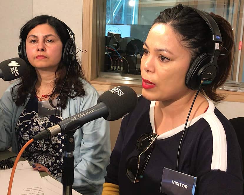 Mallika Aryal and Sujata Shrestha