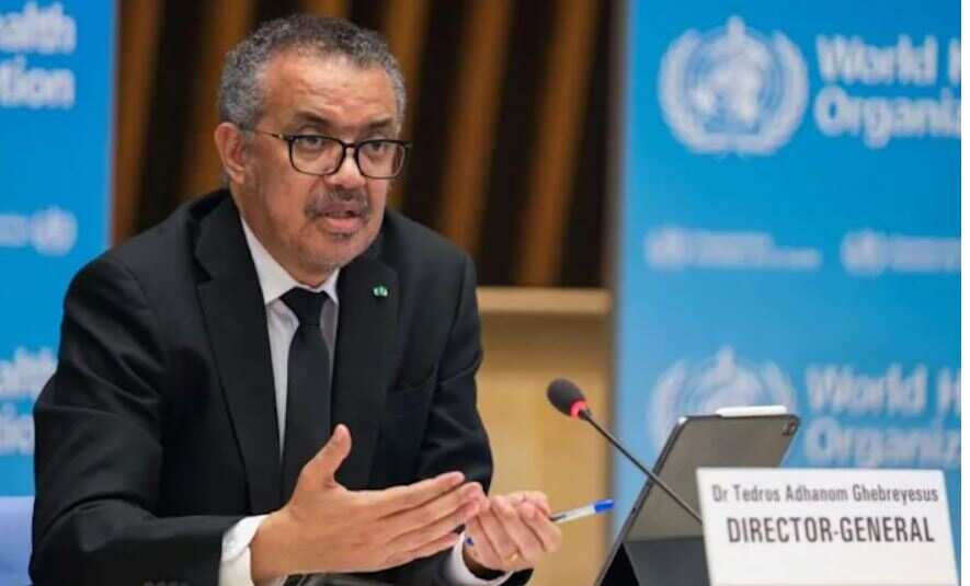 The WHO’s Director-General Tedros Ghrebreyesus
