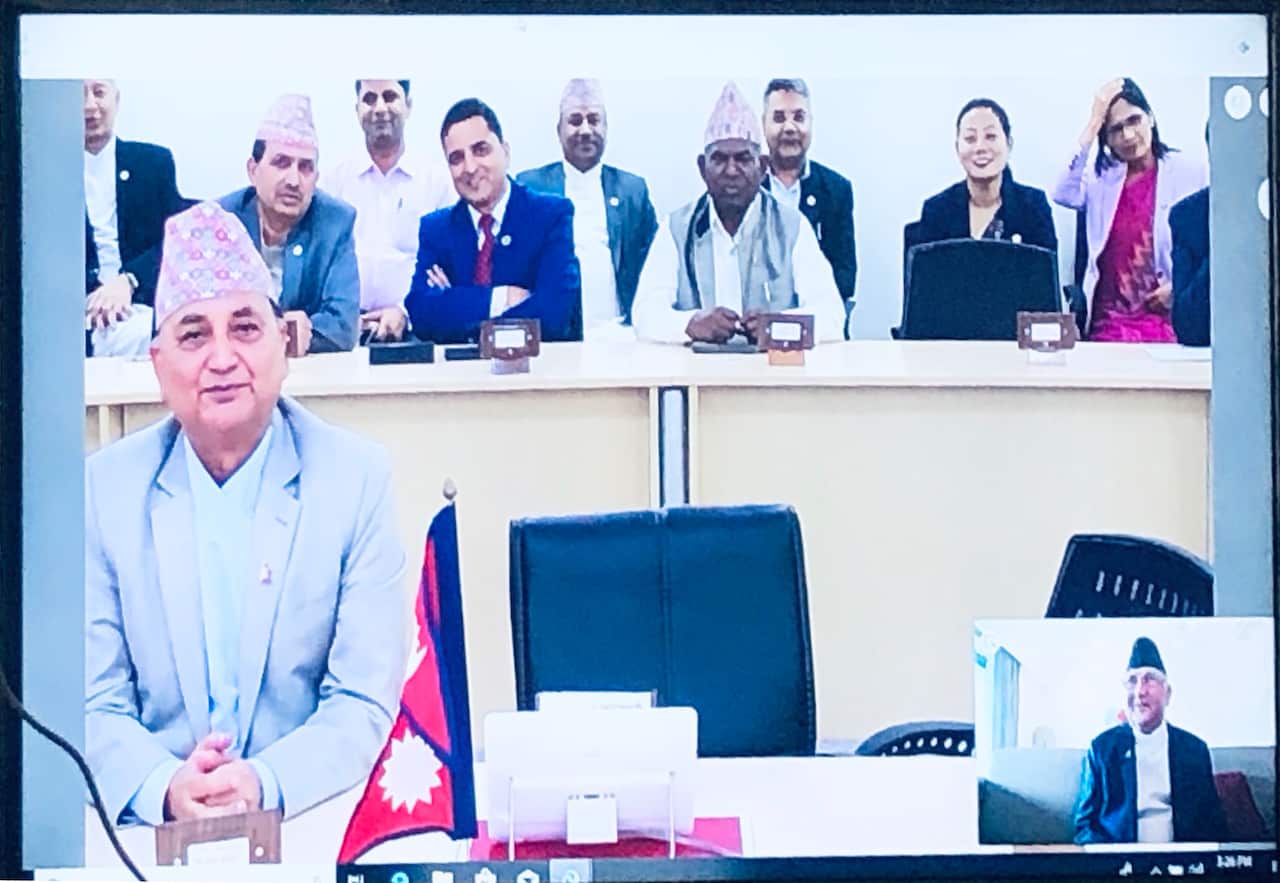 Nepal Cabinet Teleconference