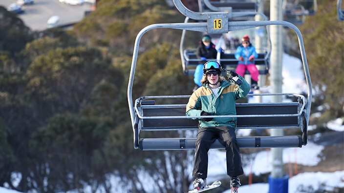 Skiing resort in Australia