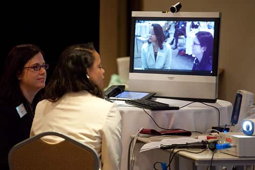 A live telehealth demonstration.