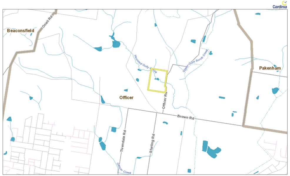 Sikh temple site in Officer