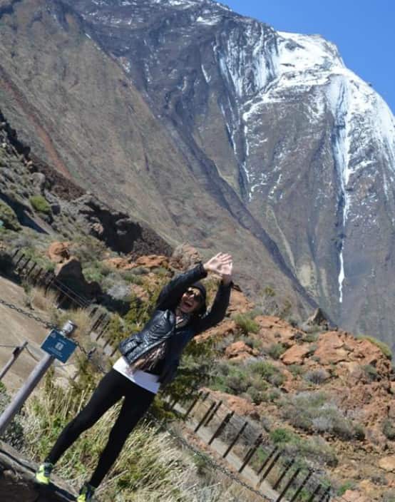 Anastasia Aralova on Tenerife, Spain