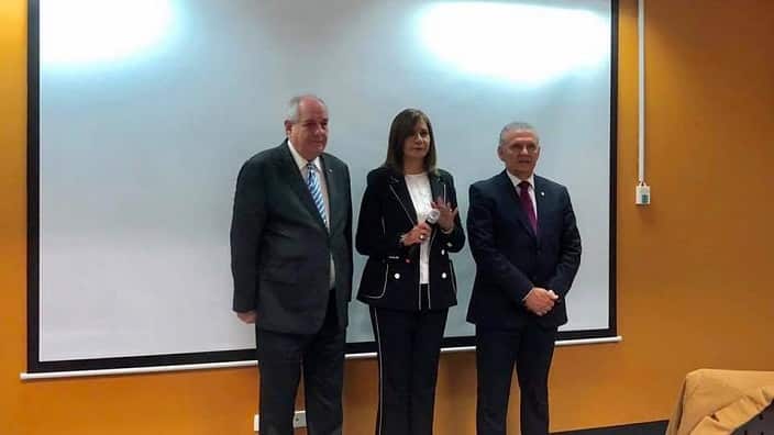 Deputy Minister of Foreign Affairs, Terence Quick, the Cypriot Presidential Commissioner, Fotis Fotiou, and the Egyptian Immigration Minister Nabila Makram. 