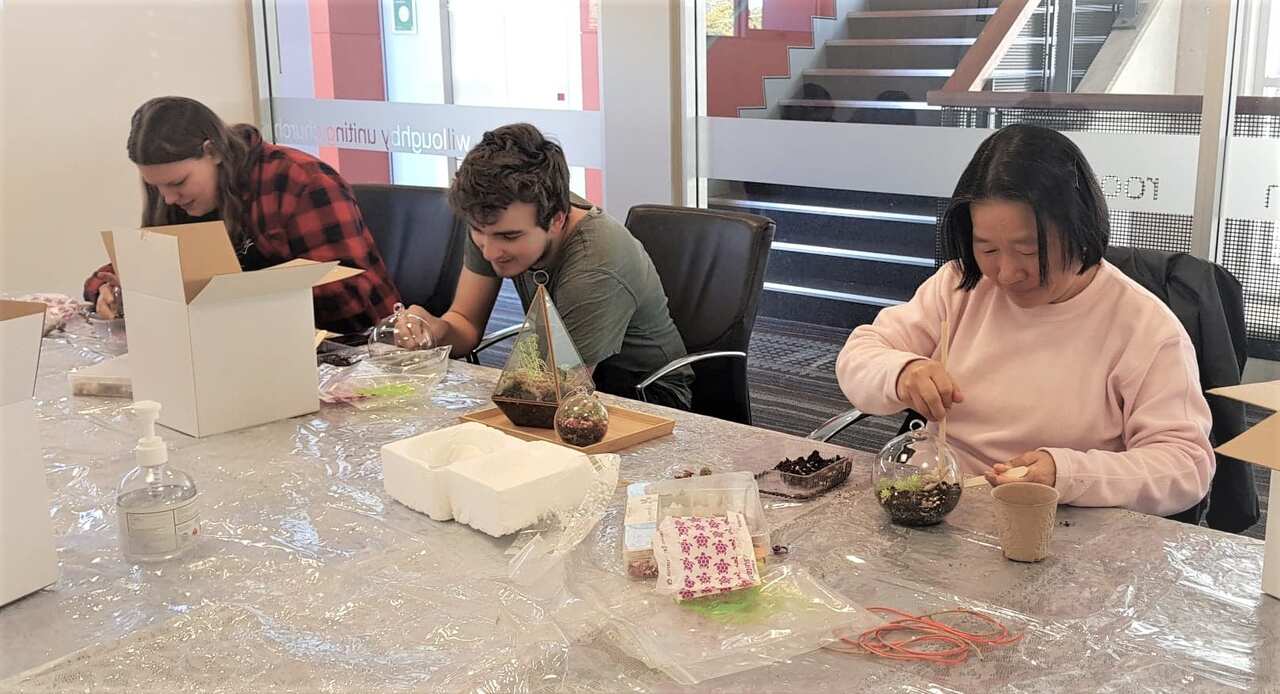 CFS held a "succulent terrarium workshop" at the end of August, 2020