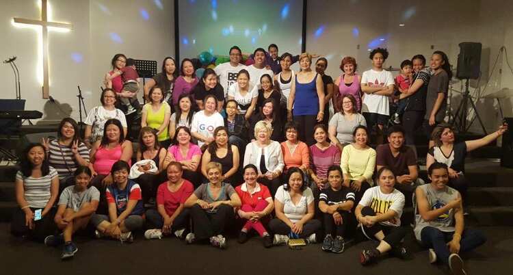 Frontline Foundation's Zumba activity.