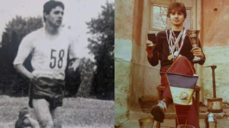 Stevce Georgievski on the athletics track