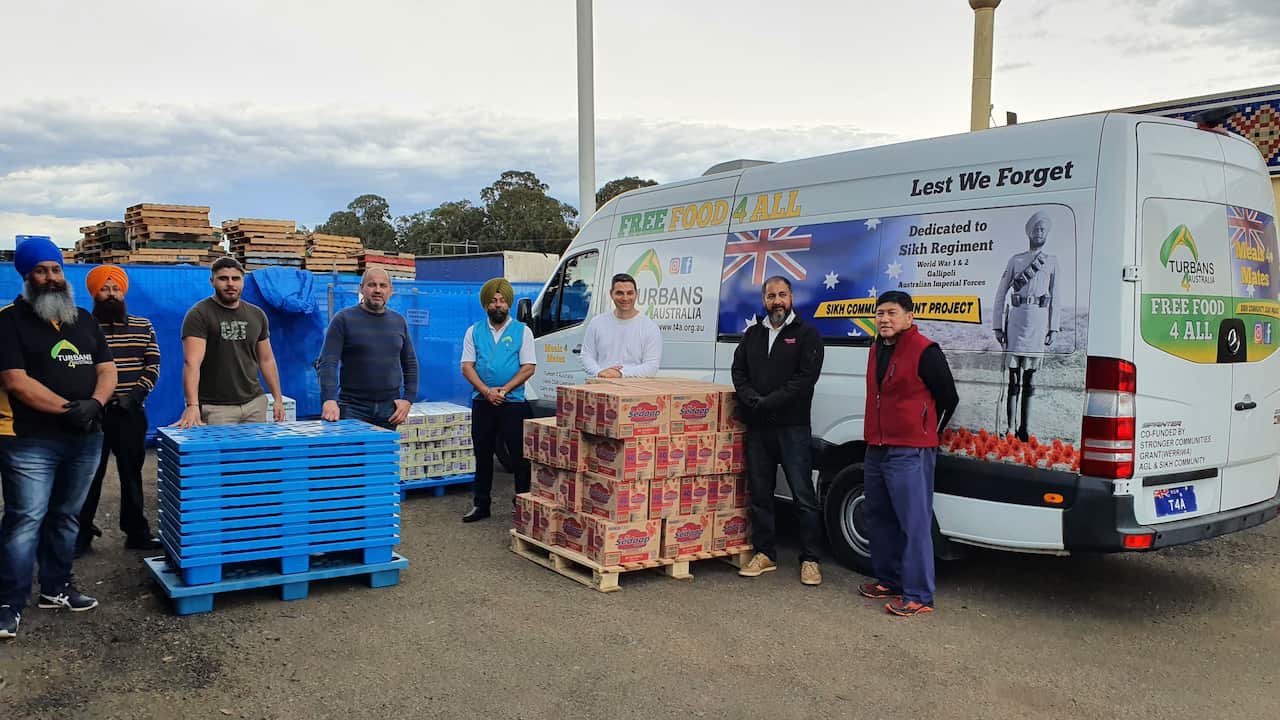 Donations by Turbans 4 Australia in solidarity with Sydney's Lebanese community