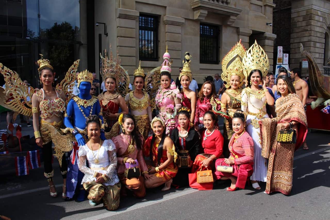 กิจกรรมเดินพาเหรดวันชาติที่สมาคมเข้าร่วมในแอดิเลด