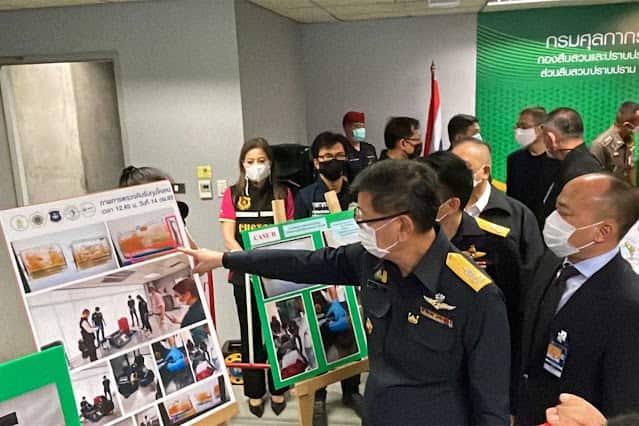 Brasileiros presos com cocaina na Tailandia