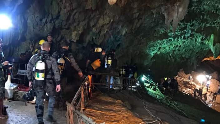 Australia envió un equipo especializado en Tailandia.