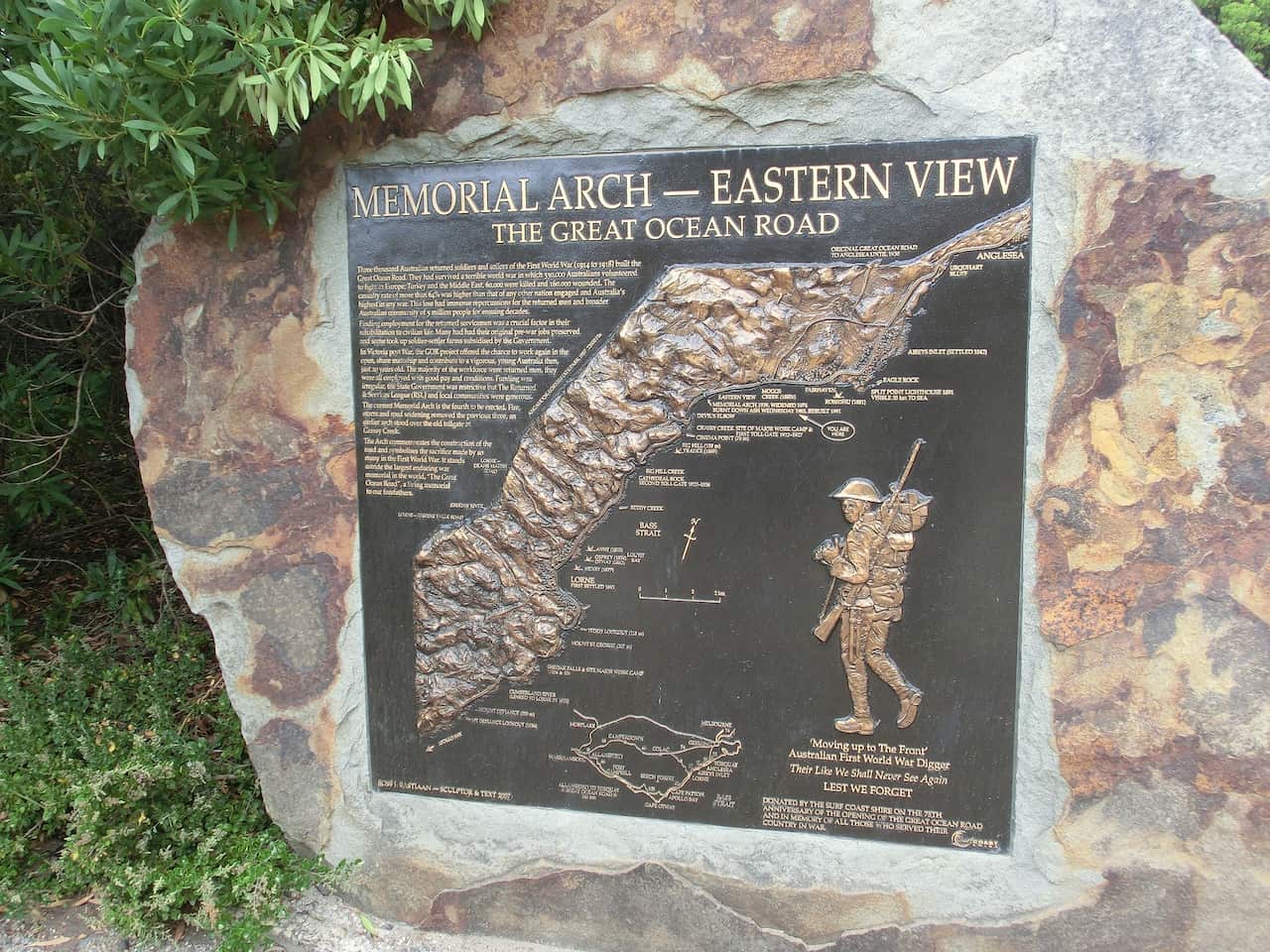 ถนนสายเกรท โอเชียน โรด เปรียบเหมือนอนุสรณ์เพื่อรำลึกถึงทหารผ่านศึกชาวออสเตรเลีย ที่ยังคงถูกใช้งานมาจนปัจจุบัน