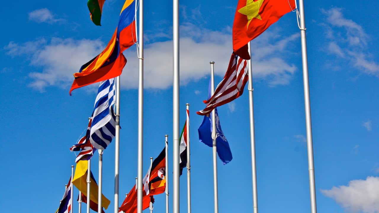 The International Flag Display in Canberra's Parliamentary Zone
