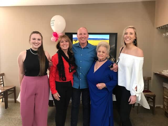 Theresa Anderson with her family in Sydney, are eager to welcome their Punjabi family next year