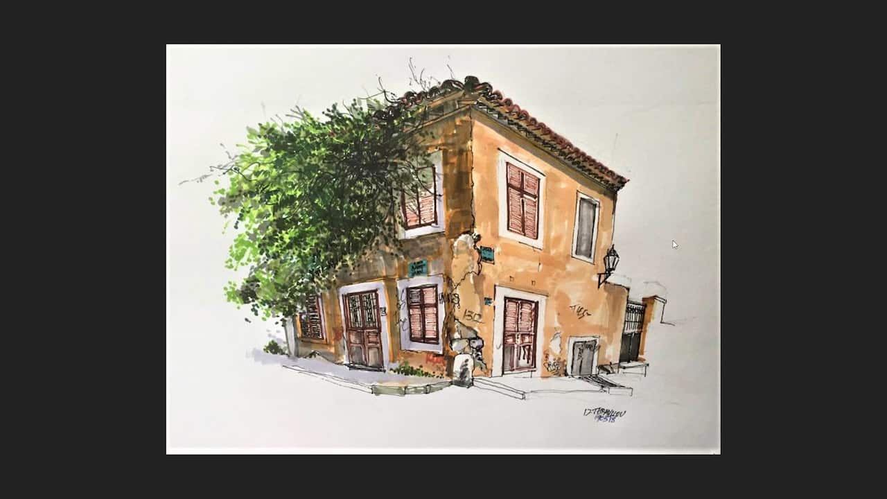 Thrasylou street, Athens.