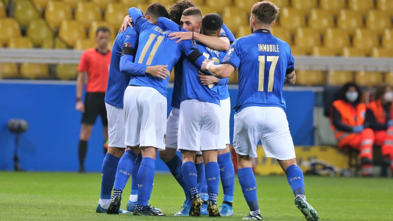 L'immagine di una delle ultime amichevoli pre-Europei degli Azzurri