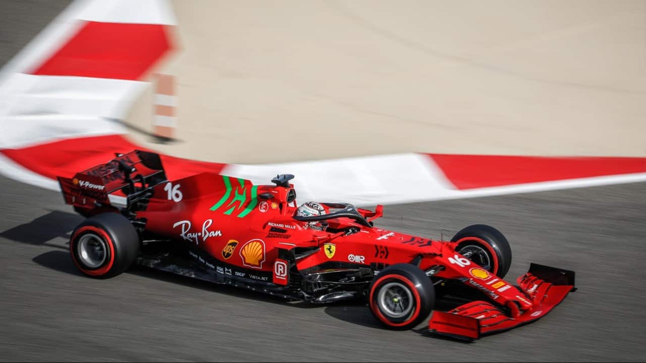 Il ferrarista Charles Leclerc in Bahrain