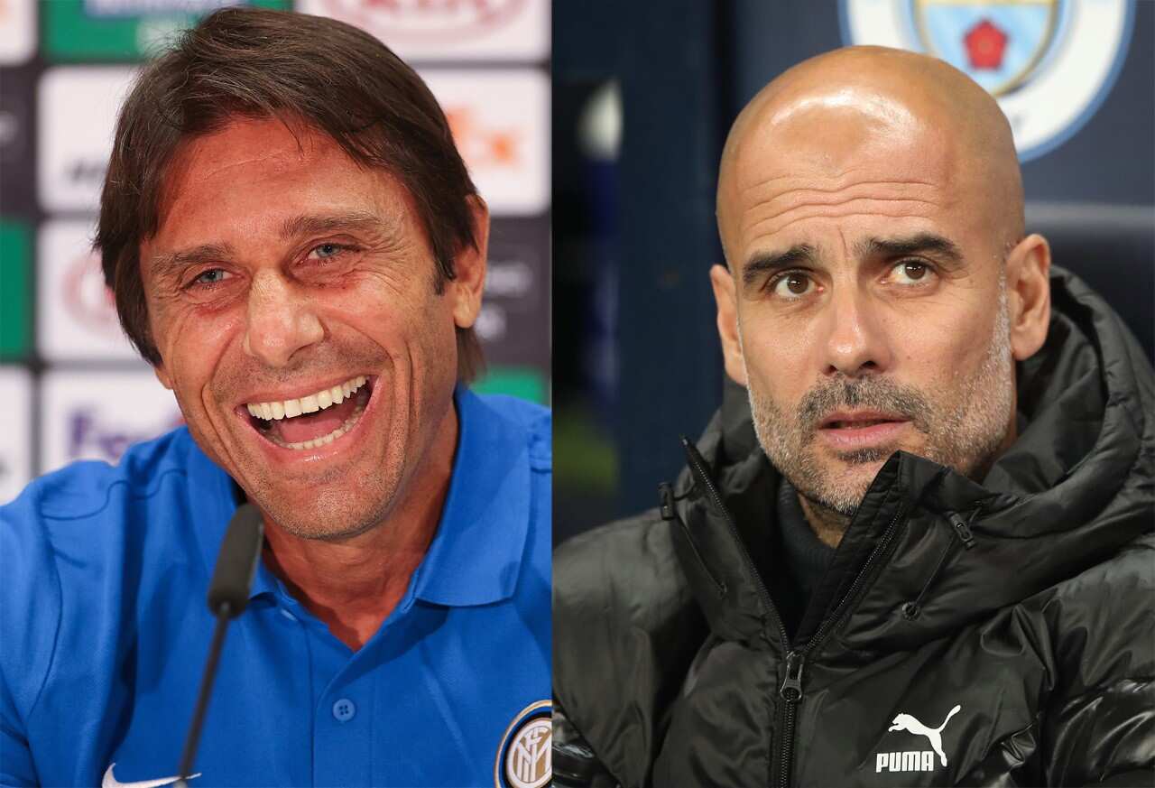 Antonio Conte e Pep Guardiola