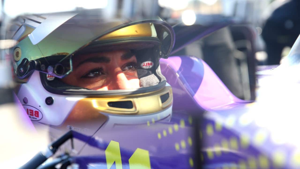 Vicky Piria a bordo della Tatuus 3 con la quale ha concluso all'ottavo posto il campionato 2019 della W Series