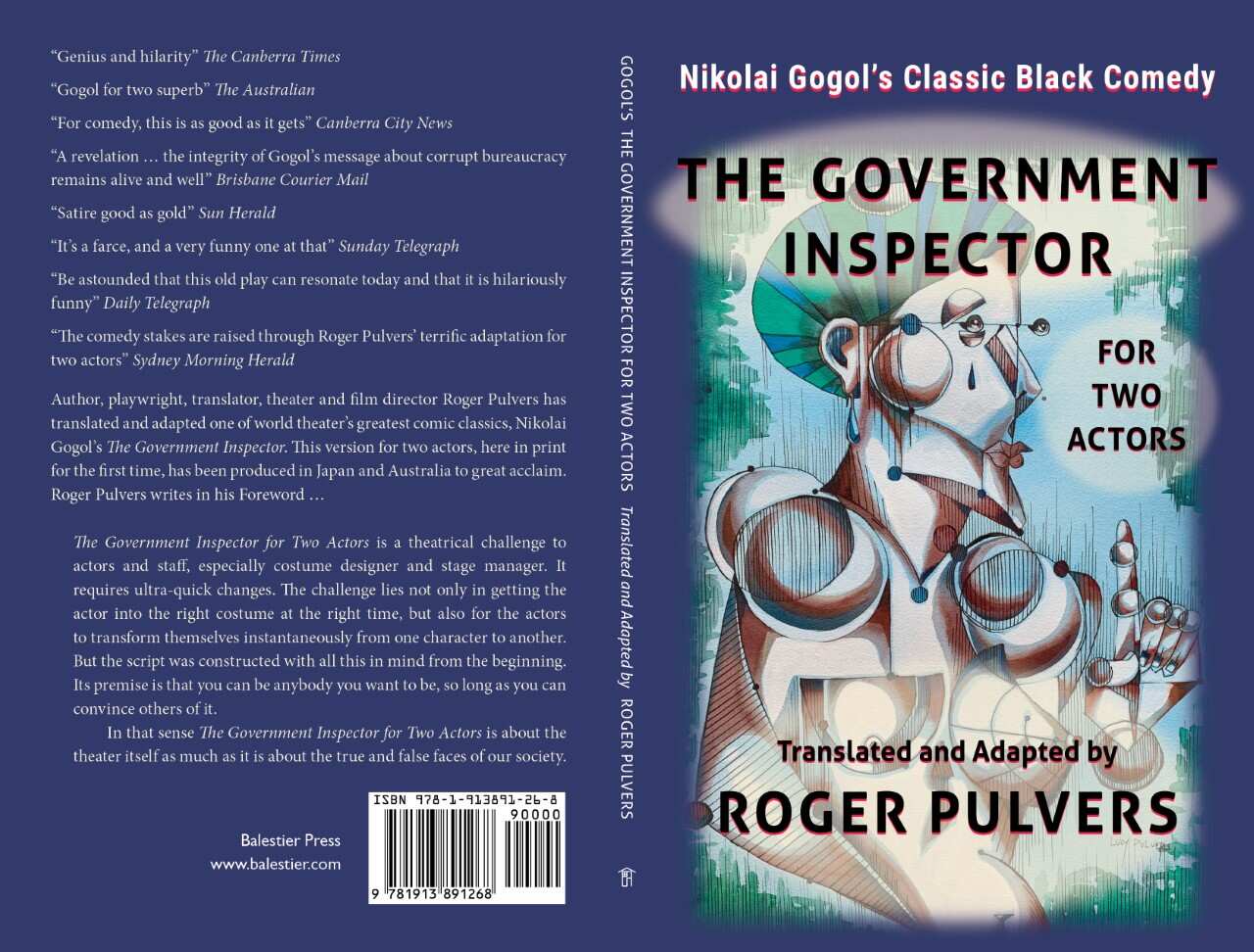 Roger Pulvers translated and adapted Nikolai Gogol's black comedy "The government inspector" for two actors