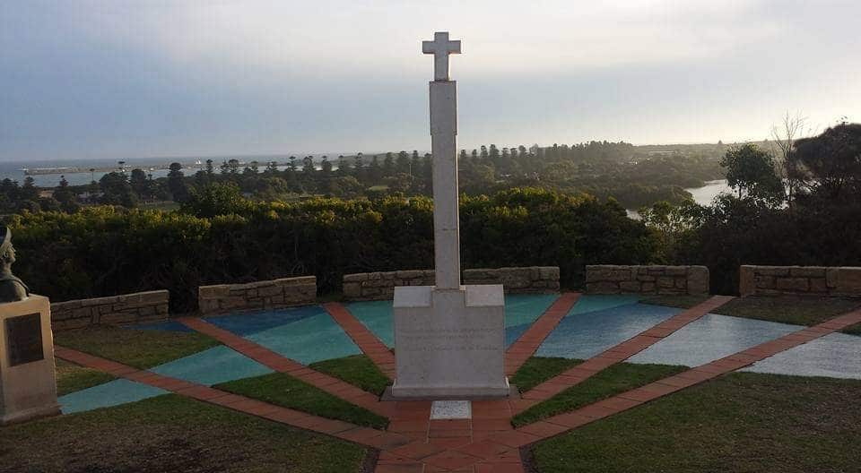 Monumento do ´padrão´ português na colina de Canon Hill, Warrnambool