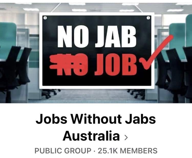 jobs without jabs australia 