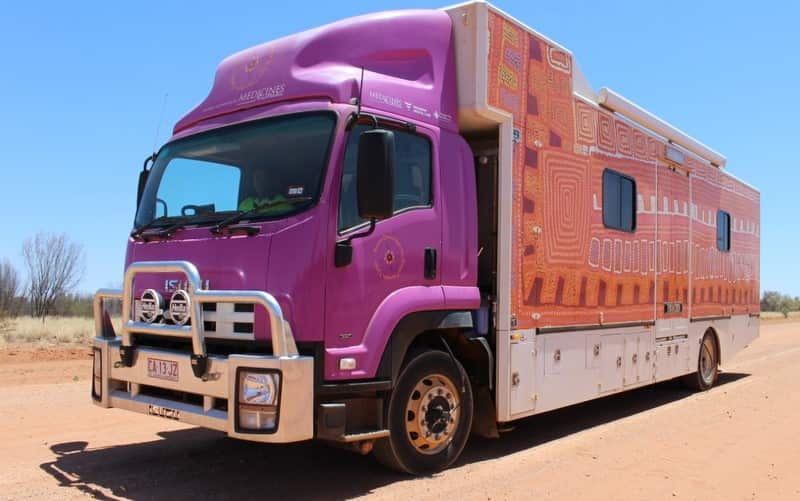 Purple Truck - Mobile Dialysis by Western Desert Dialisys