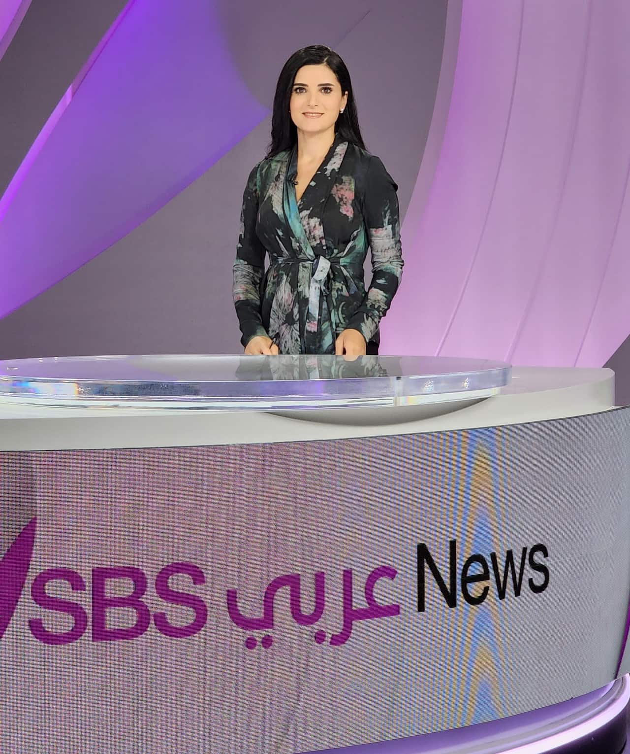 نسرين خضرا ضاهر في ستوديو الأخبار