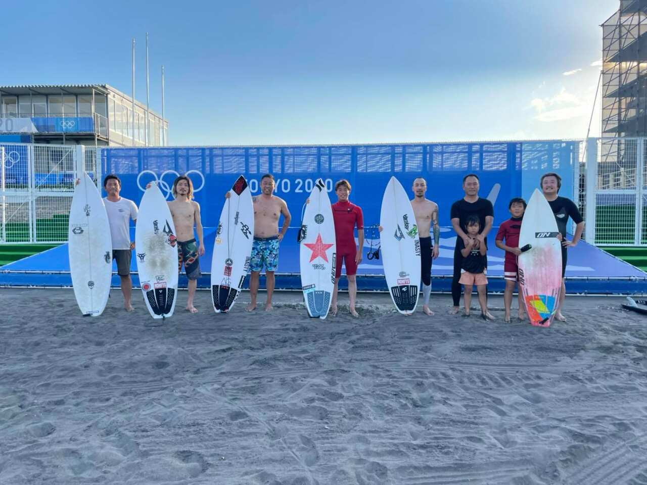 Ichinomiya, Chiba prefecture Japan.  Surfing Tokyo Olympics