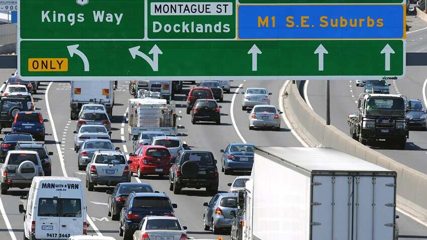 Traffic jam in Melbourne