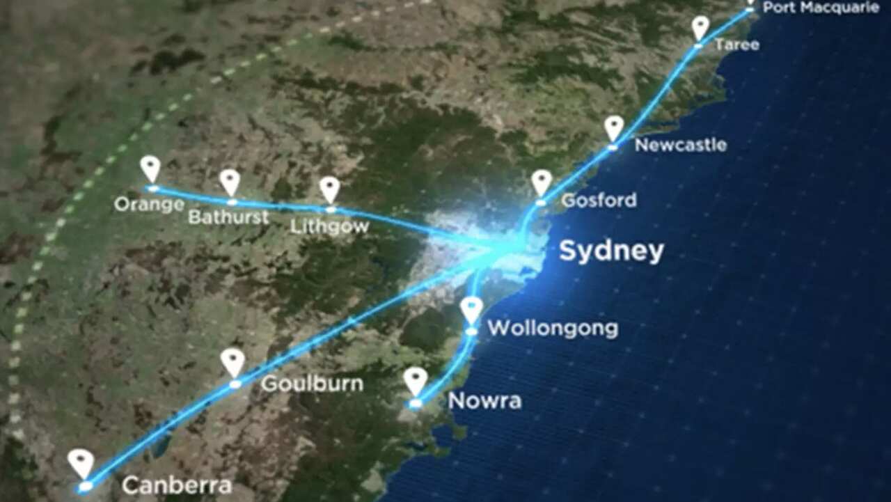 high speed train network map