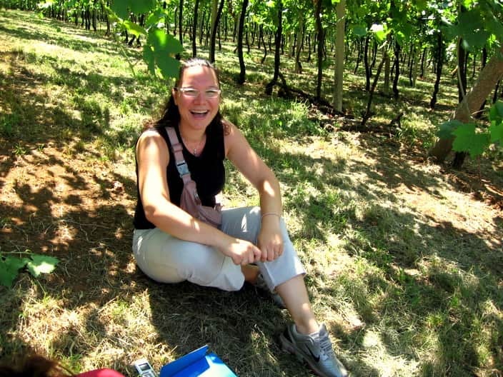 Roberta De Bei tra le vigne dei nonni