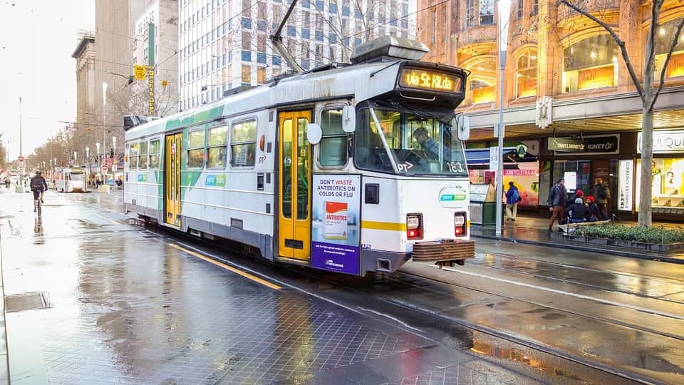 Melbourne city tram