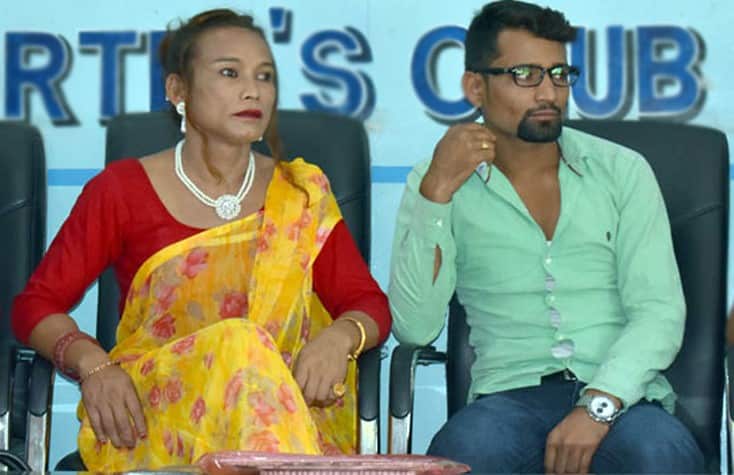Monika Shahi (left) and Ramesh Nath Yogi (right) made headline after their wedding.