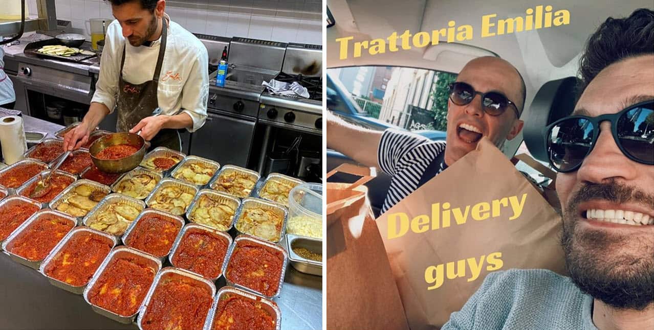 La preparazione e la consegna di 'comfort box' sono state due delle iniziative inaugurate da Luca Flammia e Francesco Rota