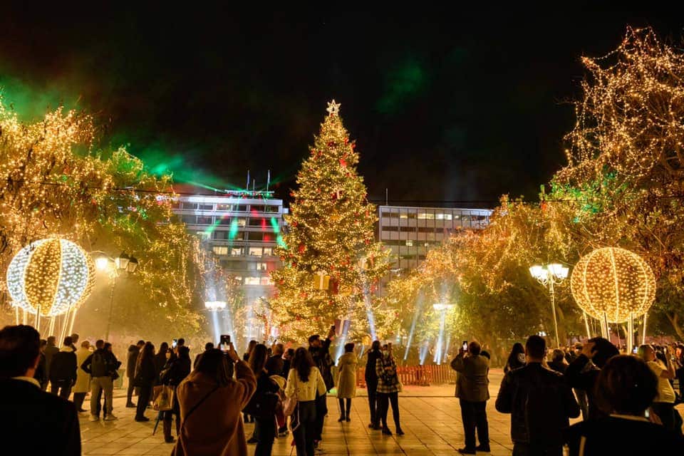 Christmas tree at Syntagma Square