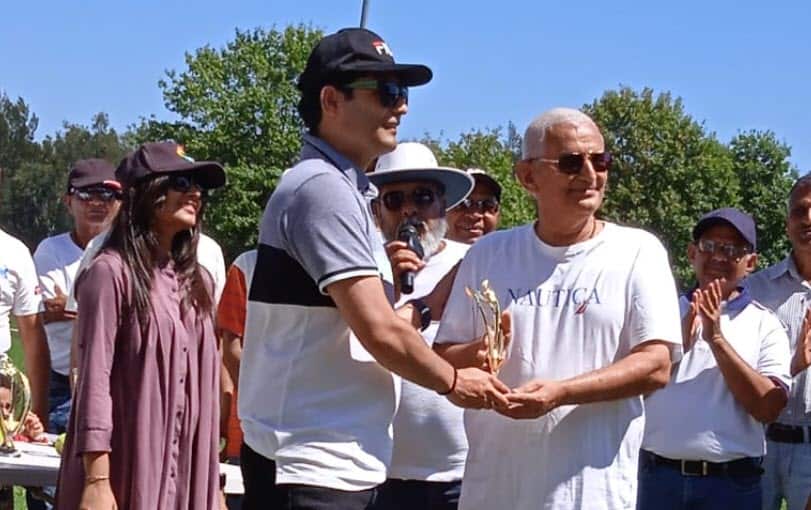 Senior citizens in Sydney took part in a sports day.