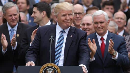 US President Donald Trump celebrates Obama Care win before meeting Australian PM Malcolm Turnbull