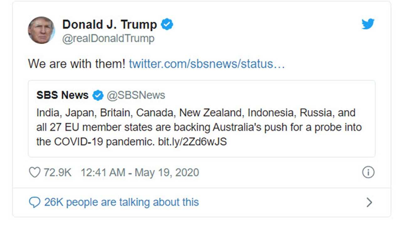 'It's a joke': China hits back at Australia's claim its coronavirus investigation stance has been vindicated