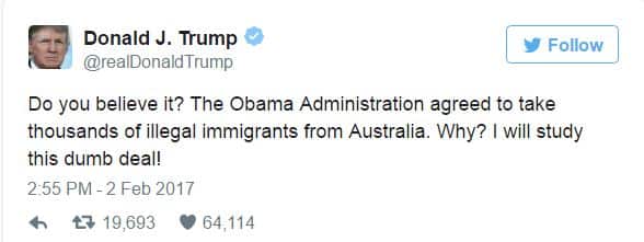 Donald Trump slams 'dumb' refugee deal