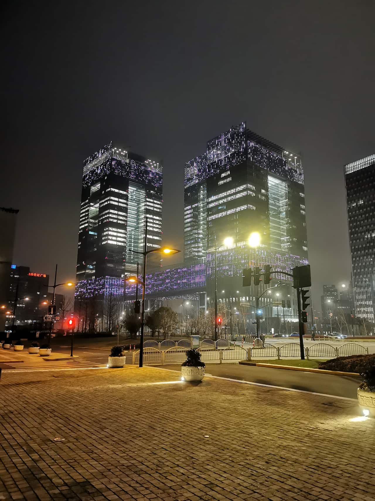 empty streets during Shanghai Pudong lockdown in March 2022