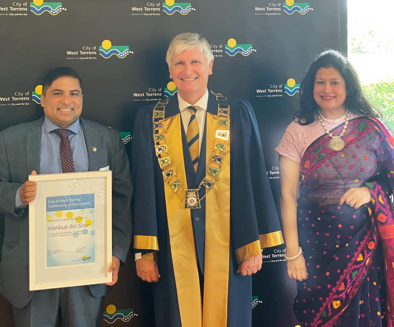 Mahbub Siraz Tuhin receives Australia Day Award 2021 under Community Services category
