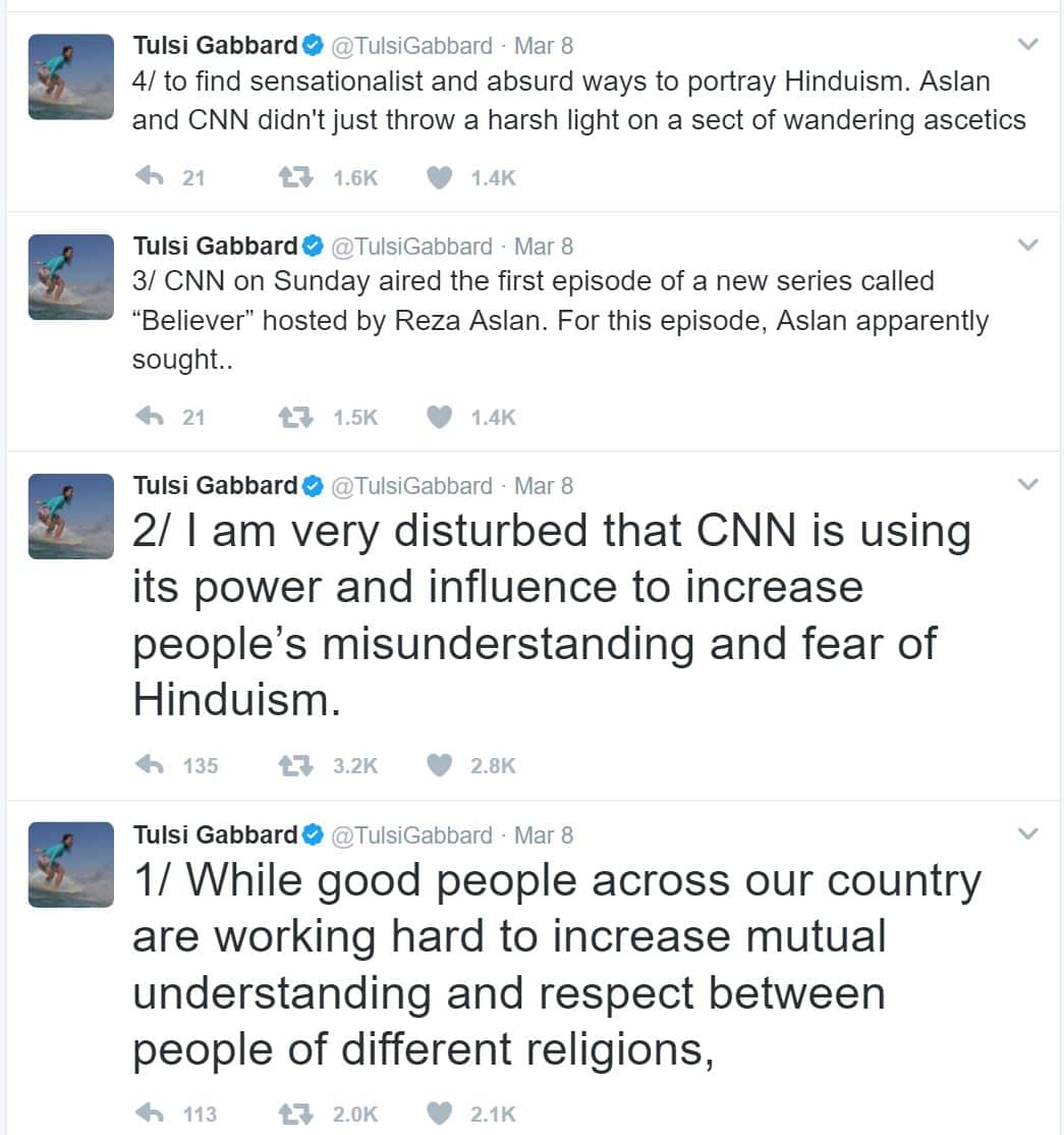 Tulsi Gabbard Tweets