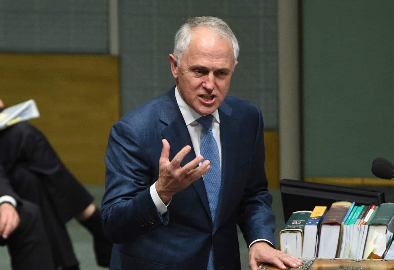 Prime Minister Malcolm Turnbull during Question Time at Parliament House in Canberra on Thursday, Oct. 22, 2015. (AAP Image/Mick Tsikas) NO ARCHIVING