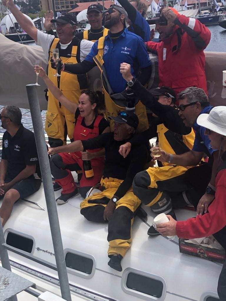 Tribal Warrior Crew celebrate their historical achievement