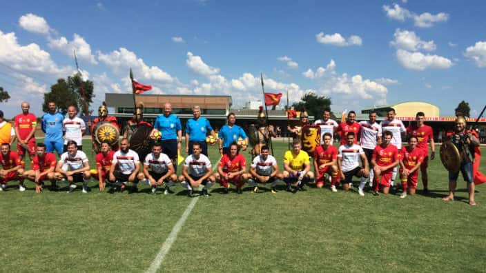 Participants in the grand final Rockdale City Suns and Broadmeadow Megic
