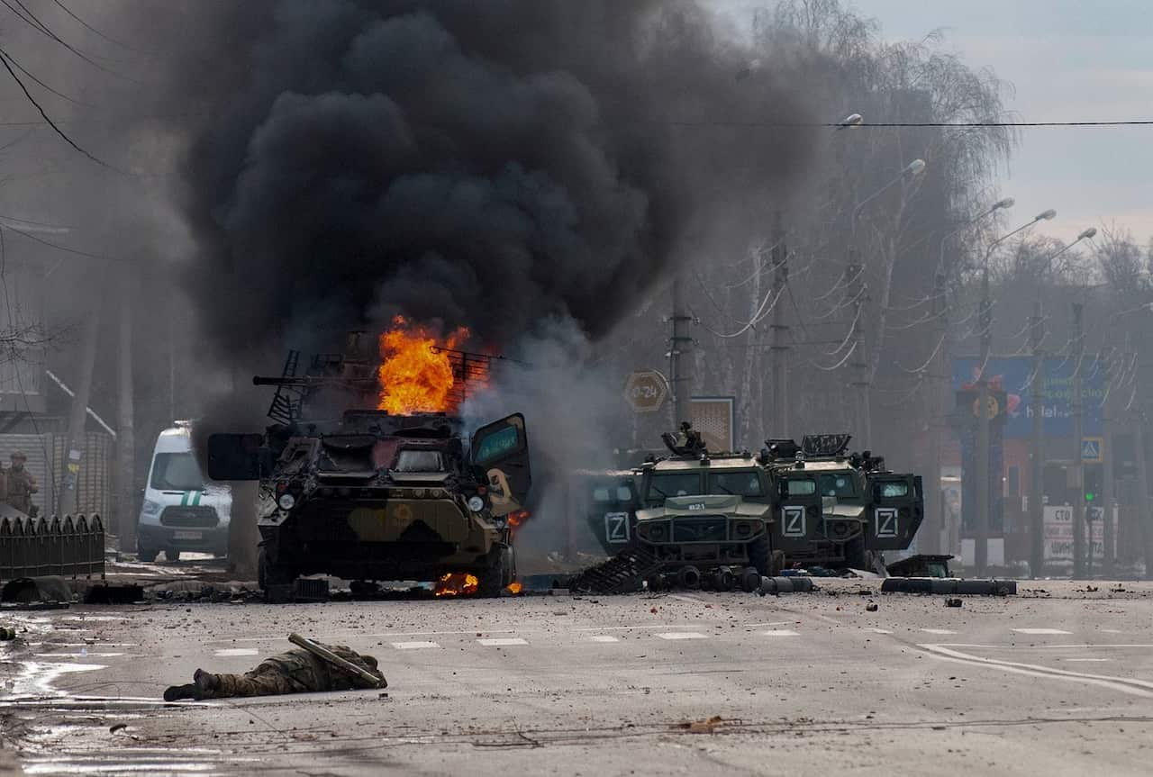 War in Ukraine.