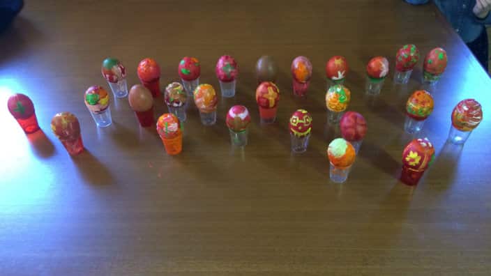 Decorated Orthodox Easter eggs